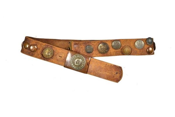 "Hate Belt" di un soldato inglese della Grande Guerra  - Asta Armi antiche e Militaria - Galleria Pananti Casa d'Aste