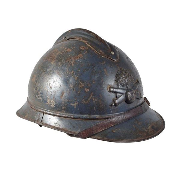 French Adrian helmet from Artillery  - Auction Antique Arms & Militaria - Galleria Pananti Casa d'Aste