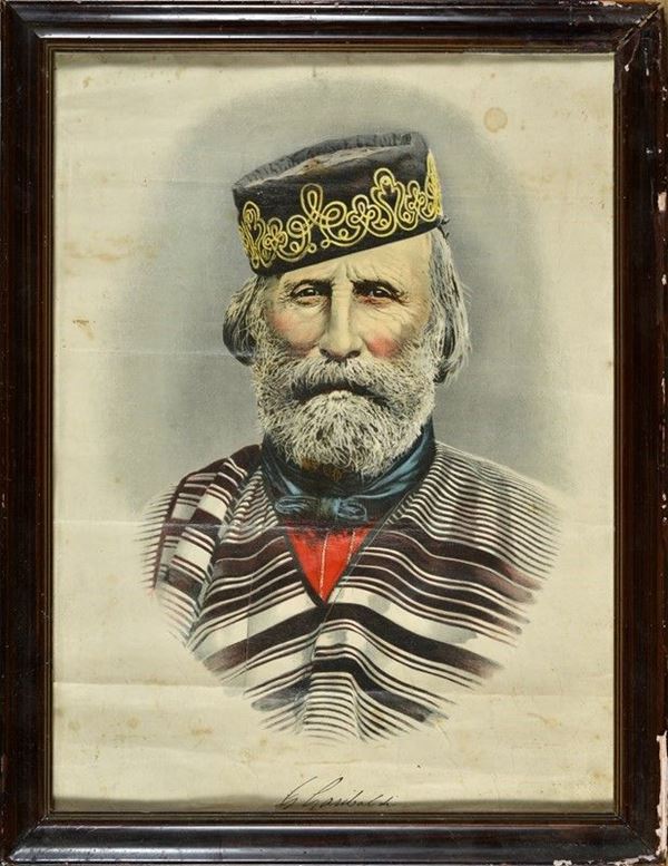 Ritratto di Giuseppe Garibaldi  - Asta Armi antiche e Militaria - Galleria Pananti Casa d'Aste