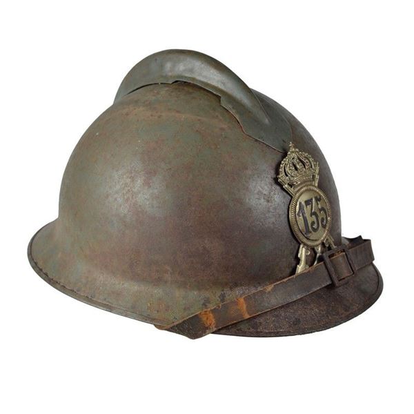 Elmetto Adrian del 135° Fanteria  - Asta Armi antiche e Militaria - Galleria Pananti Casa d'Aste