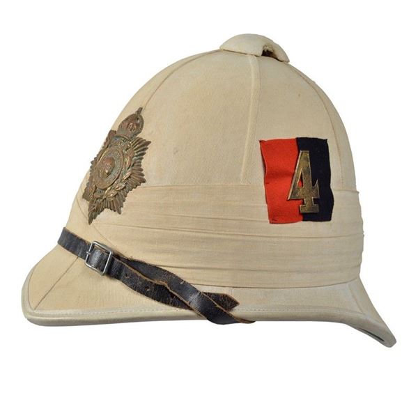 Casco coloniale per Ufficiale di Artiglieria dei Royal Marines  - Asta Armi antiche e Militaria - Galleria Pananti Casa d'Aste