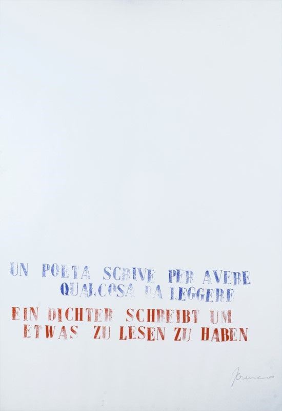 Sarenco (Isaia Mabellini) : Senza titolo  - Serigrafia - Asta Edizioni e multipli di arte contemporanea - Galleria Pananti Casa d'Aste