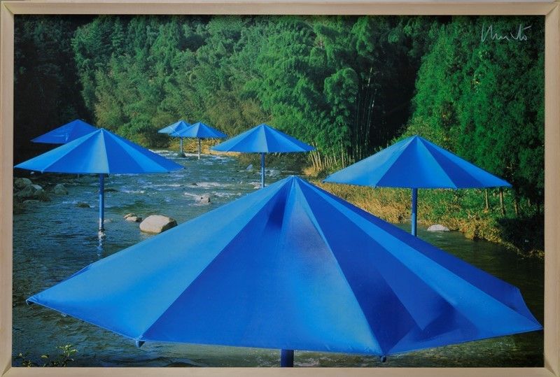 Christo (javacheff) - Manifesto Dell’installazione “the Umbrellas Japan”