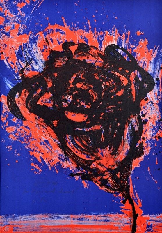Otto Piene - Scwarze rose