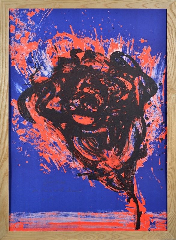 Otto Piene - Scwarze Rose
