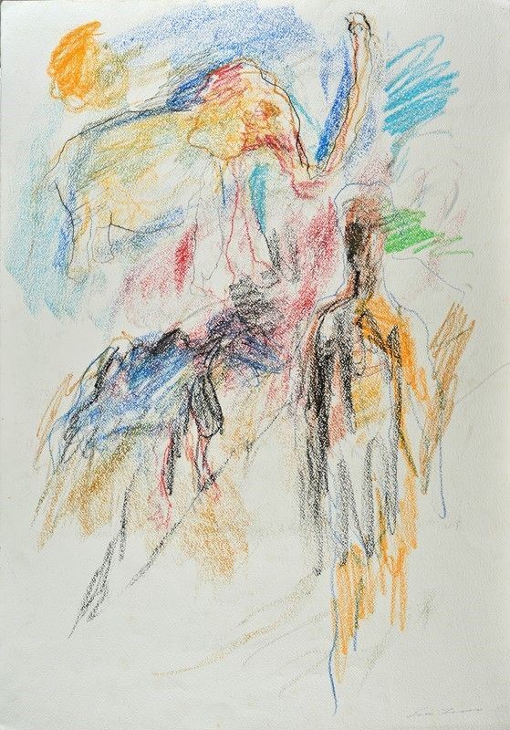 Ernesto Treccani - Figure with elephant