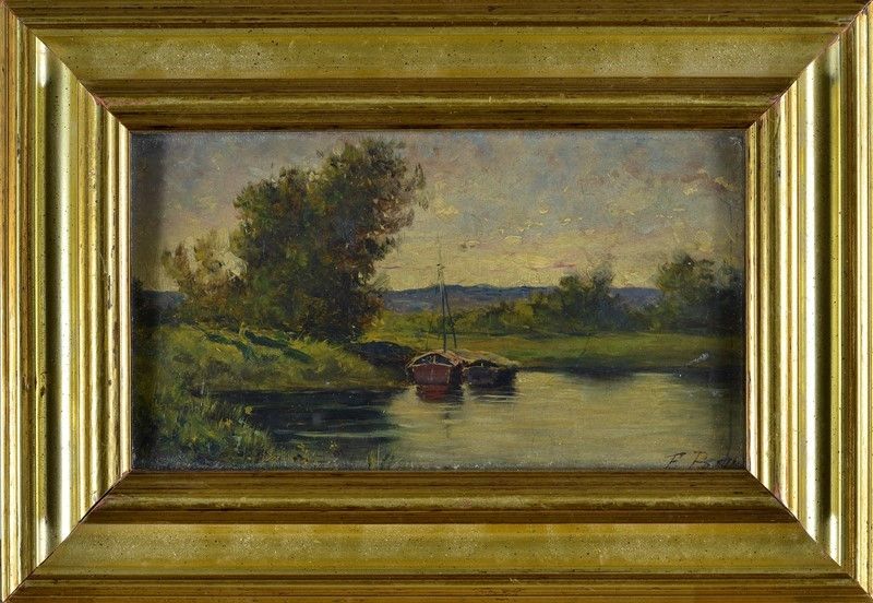 Francois Bensa - Barche in Laguna
