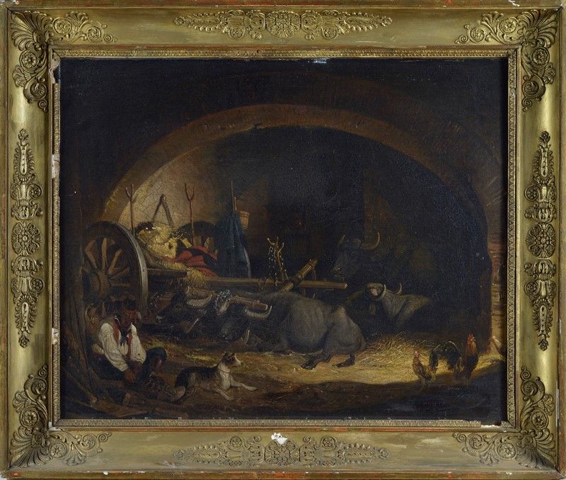 Giovanni (nino) Costa - Interno di Stalla