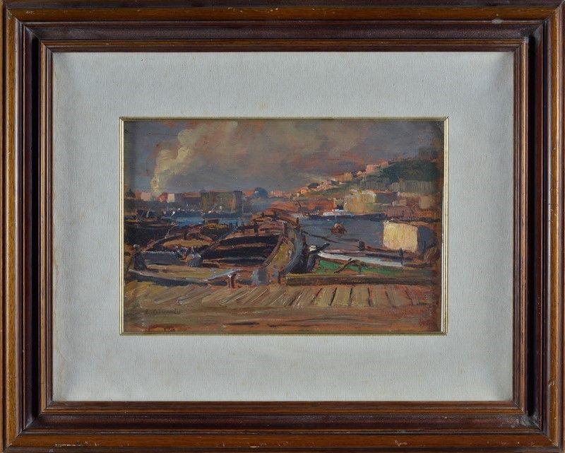 Luigi Crisconio - Porto con Barconi