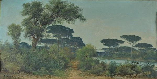 Henry Mark&#242; - Landscape with stream
