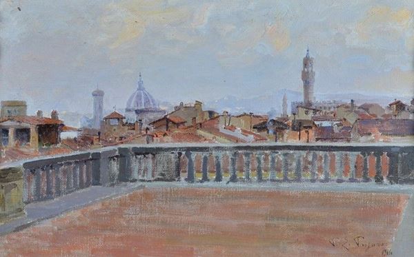 Paolo Emilio Passaro - Veduta di Firenze
