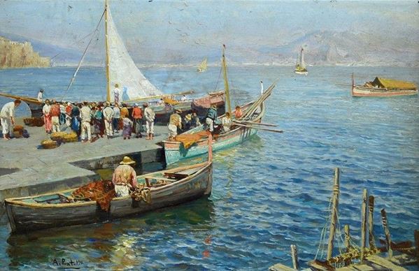 Attilio Pratella - The departure of the fishermen
