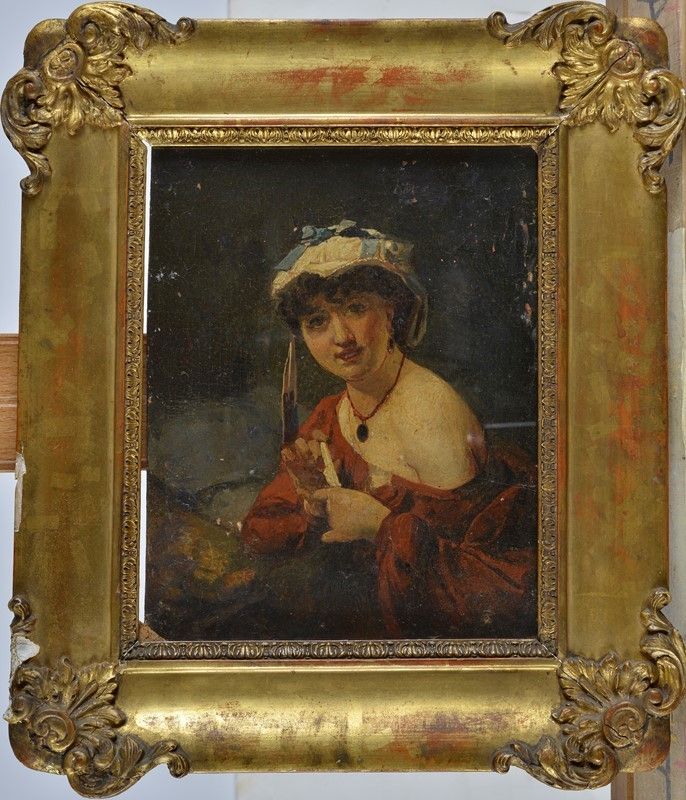 Domenico Induno - Ritratto di Signora