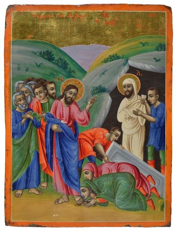 Anonimo, XVIII - XIX sec. - The resurrection of Lazarus
