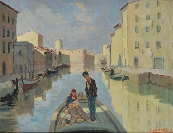 Lando Landozzi - Famiglia in barca