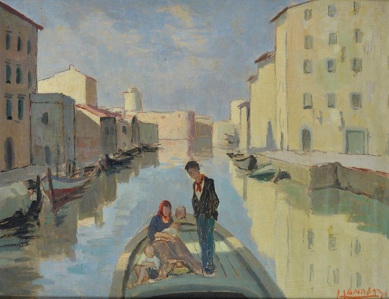 Lando Landozzi - Famiglia in Barca