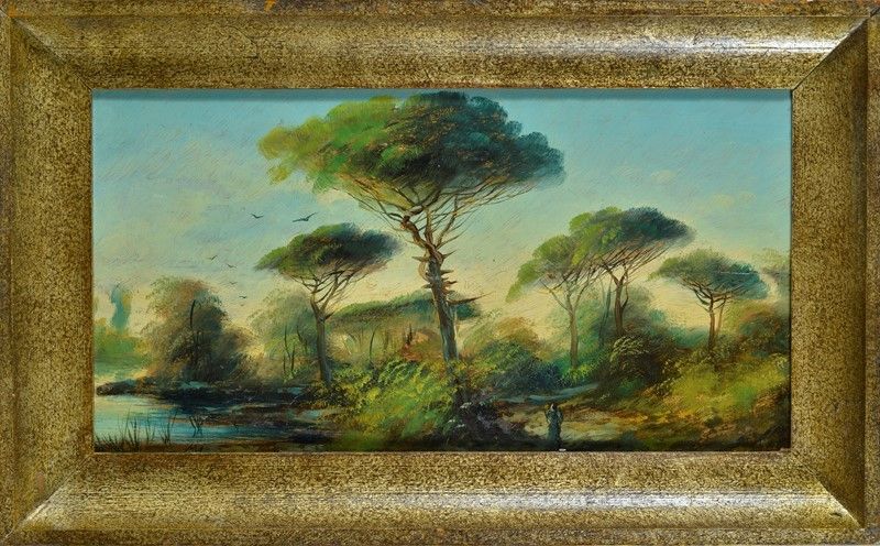 Henry Markò - Paesaggio con Figura