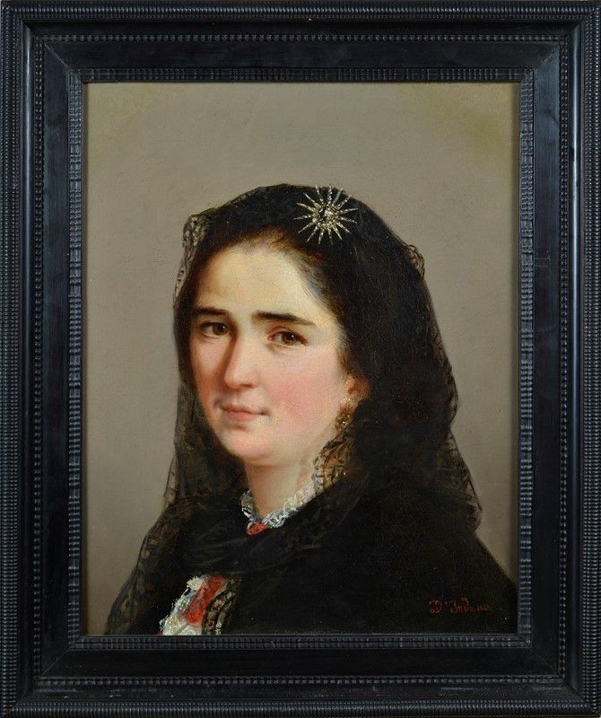 Domenico Induno - Ritratto di Donna
