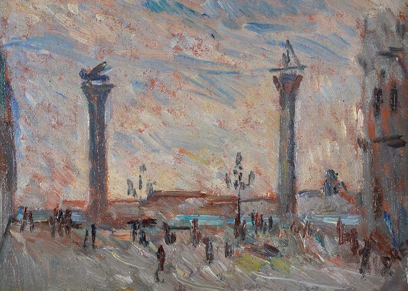 Ercole Drei - Venezia - le Colonnine in a Piazza San Marco
