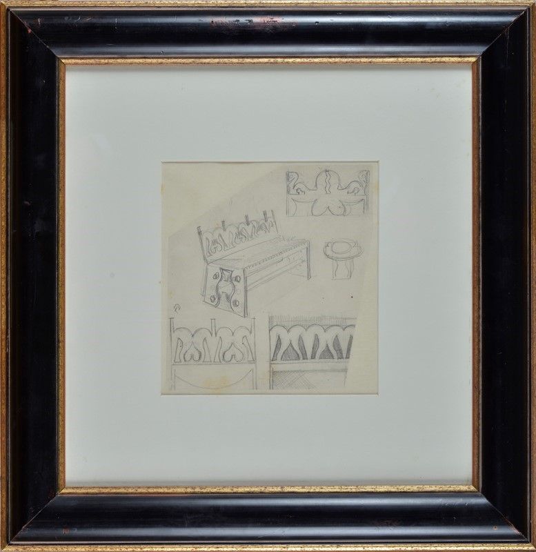 Fortunato Depero - Studio di un Divano per il Cabaret del Diavolo, Roma