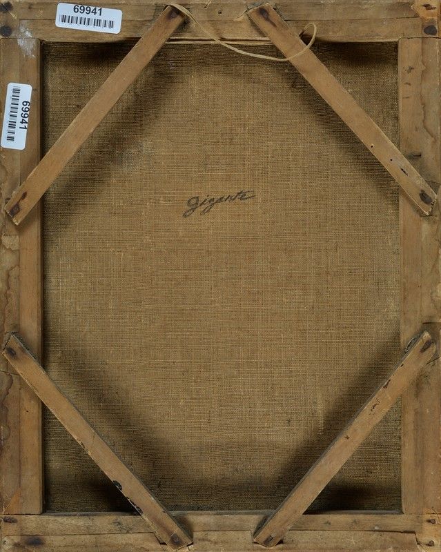 Attr. a Giacinto Gigante - Scorcio di Paese