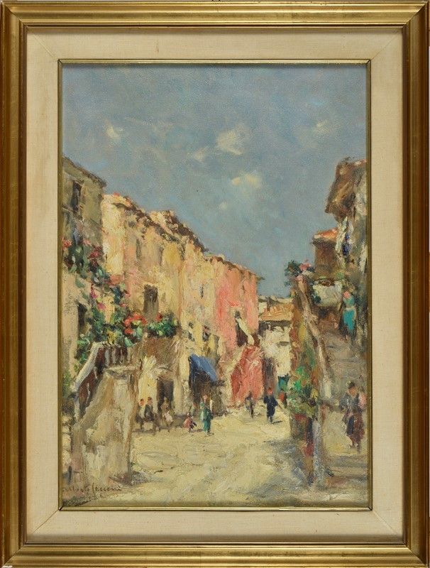 Alberto Cecconi - Una Viuzza di Paese