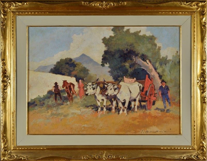 Carlo Domenici - Buoi al Carro Rosso