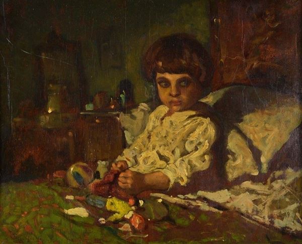 Cafiero Filippelli - Bambina nel letto