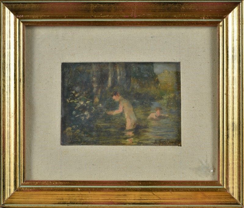 Attr. a Antonio Fontanesi - Le Bagnanti