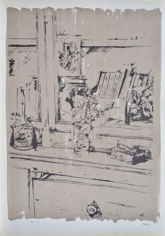Piero Vignozzi : Senza titolo  - Litografia, mm 700x495; es: 161/200 - Asta Arte Moderna e Contemporanea, Grafica e Multipli - Galleria Pananti Casa d'Aste