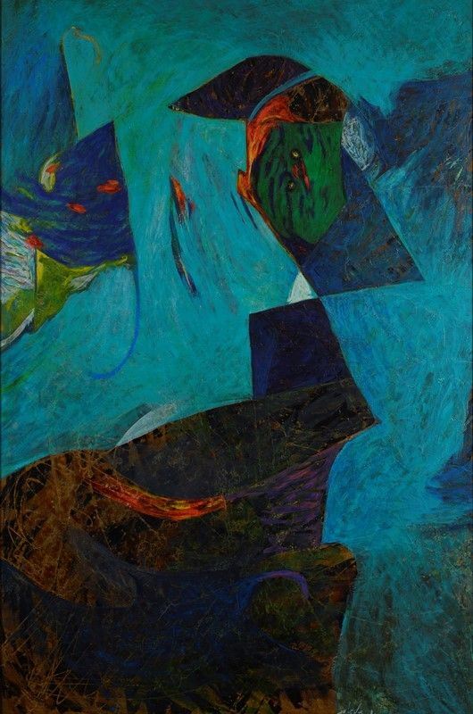 Gianni Dova - Martin pescatore