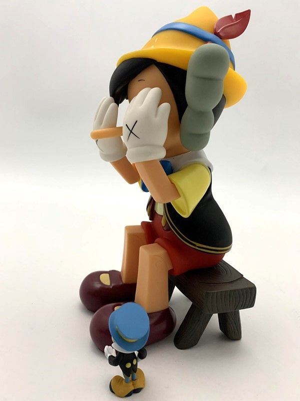 Kaws (Brian Donnelly) : Pinocchio & Jimmy Cricket Figures ...