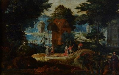 Paesaggio con Figure Danzanti
