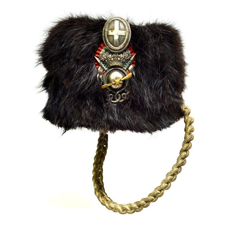 Colbacco da Ufficiale dei Lancieri con Accessori e Bauletto