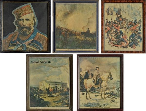 Five Garibaldi prints