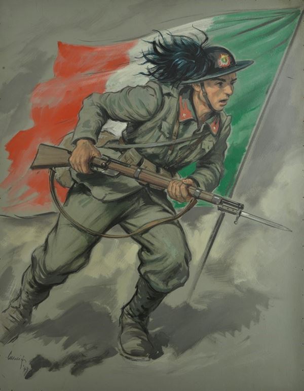 Dipinto di Bersagliere