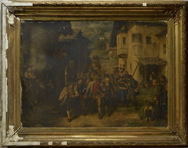 Lithograph "The Tyrolean Revolt"
