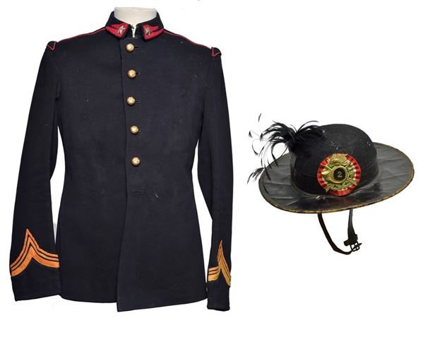 Bersagliere jacket and hat