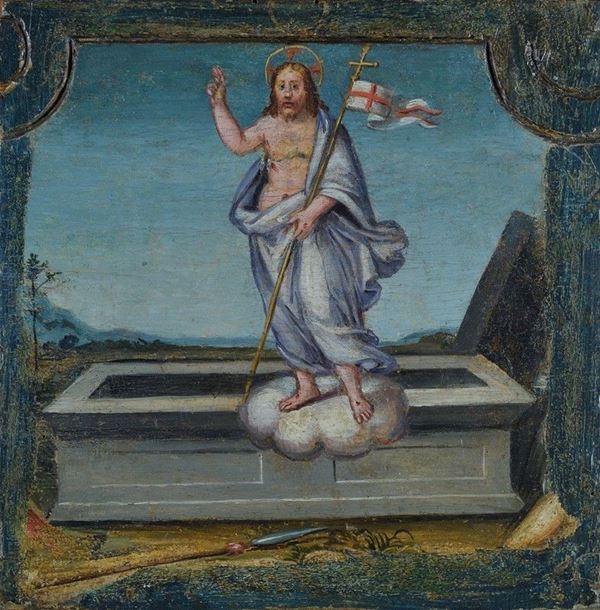 Scuola Italia Centrale, XVII sec. - Cristo Risorto