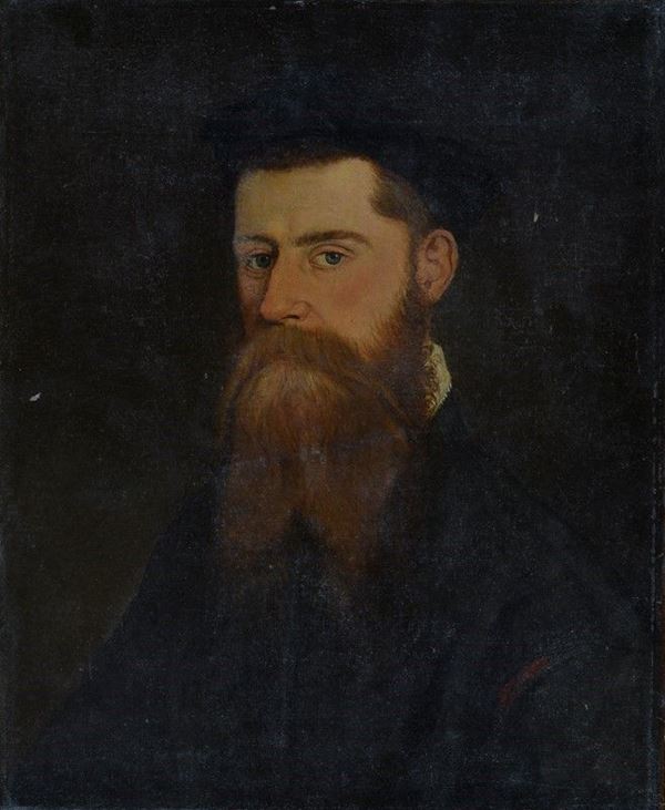 Scuola Lombardo - Veneta, seconda met&#224; XVI sec. - Ritratto di gentiluomo