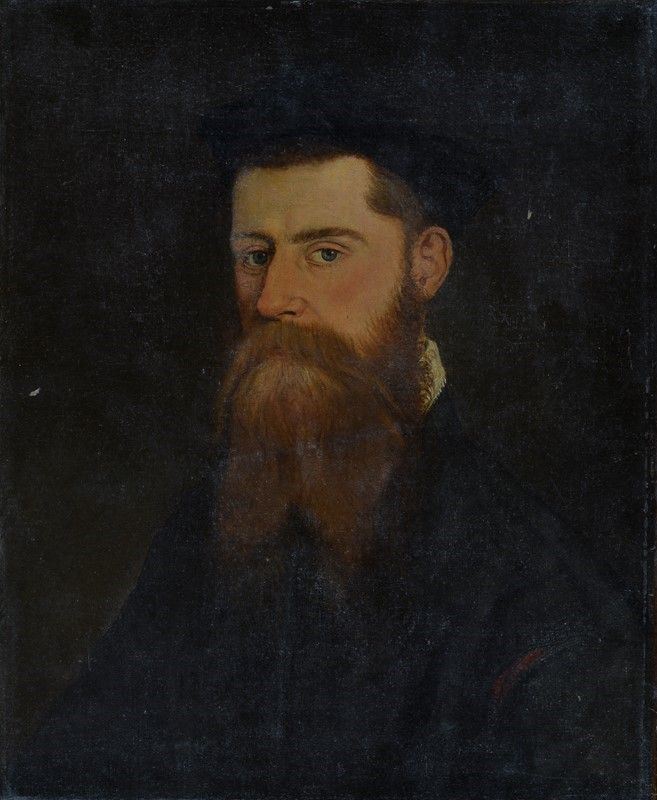 Scuola Lombardo - Veneta, Seconda Metà XVI Sec. - Ritratto di Gentiluomo
