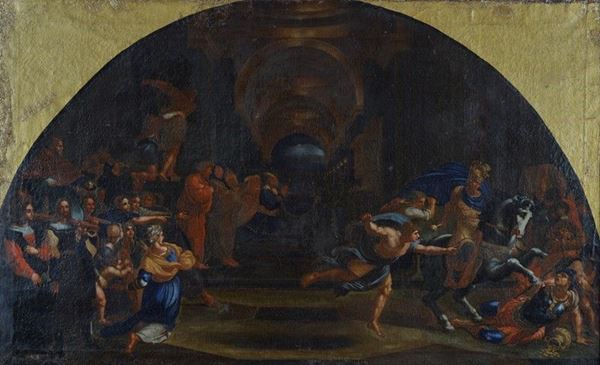 Scuola Italiana, XVIII sec. - La cacciata di Eliodoro dal Tempio