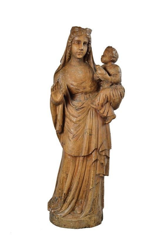 Anonimo, XIX Sec. - Madonna Col Bambino