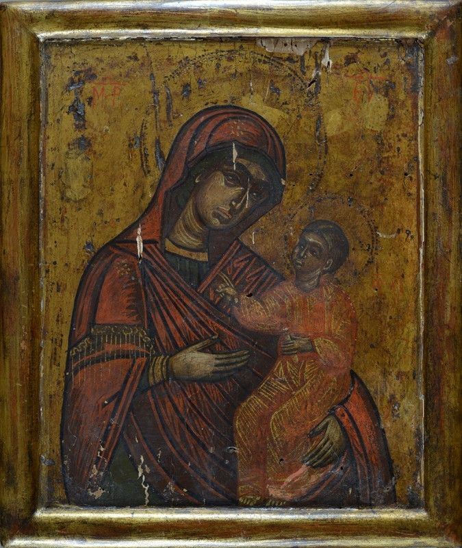 Anonimo, XIX Sec. - Madonna Col Bambino
