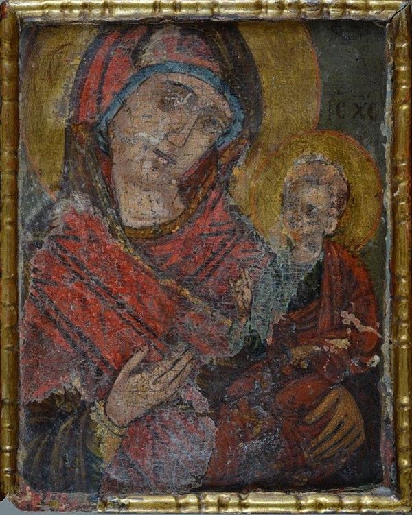 Anonimo, XIX sec. - Madonna con Bambino