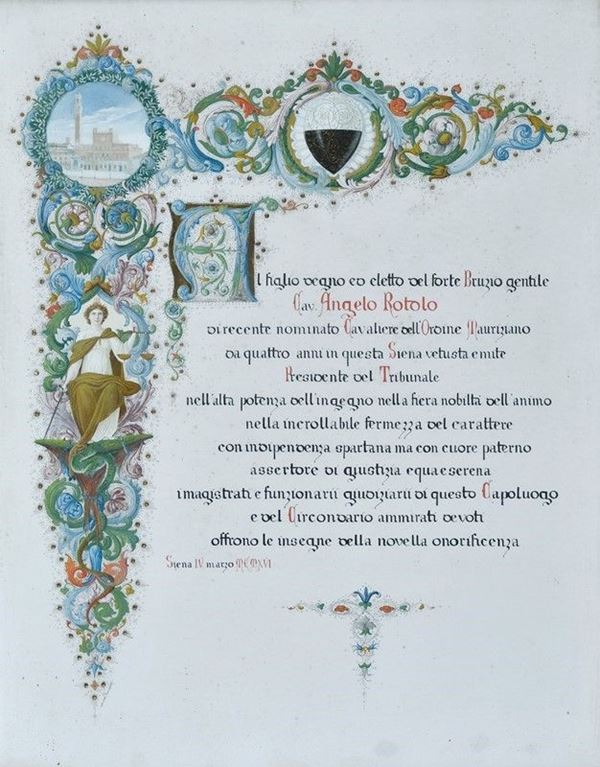Carmela Ceccherelli - Miniatura su pergamena 