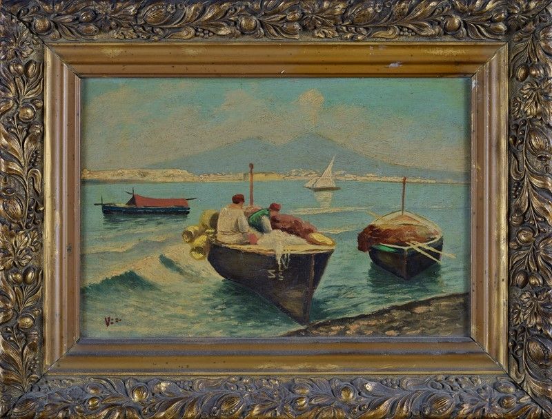 Anonimo, XIX Sec. - Pescatori