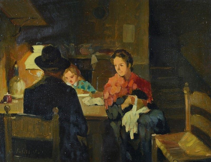 Cafiero Filippelli - Interno con Figure