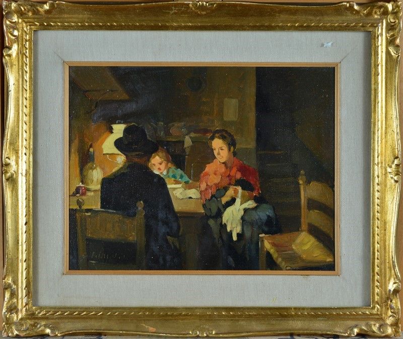 Cafiero Filippelli - Interno con Figure