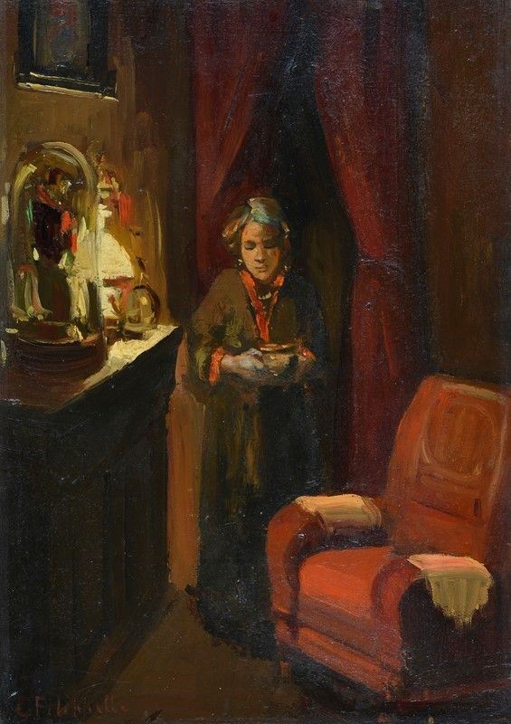 Cafiero Filippelli - Interno con Figura
